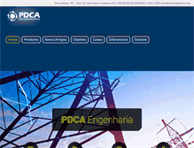 Tablet Screenshot of pdcaengenharia.com